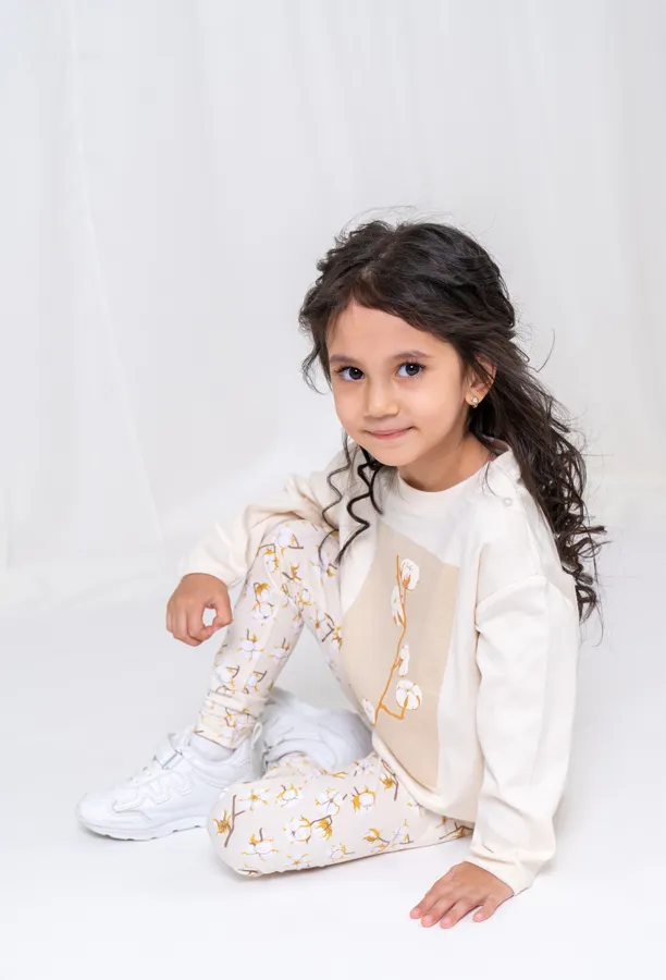 Футболка длинный рукав для девочки